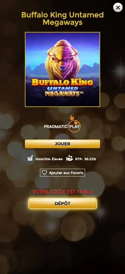 Exemple d&rsquo;affichage d&rsquo;un jeu sur mobile.